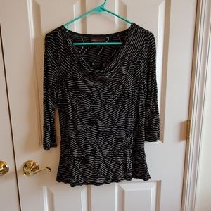 ♡Small dana Buchman cowl neck blouse